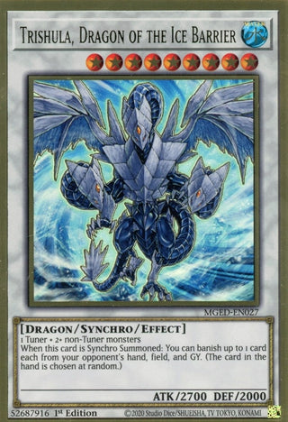Trishula Dragon of the Ice Barrier (27) (MGED) - YuGiOh Single