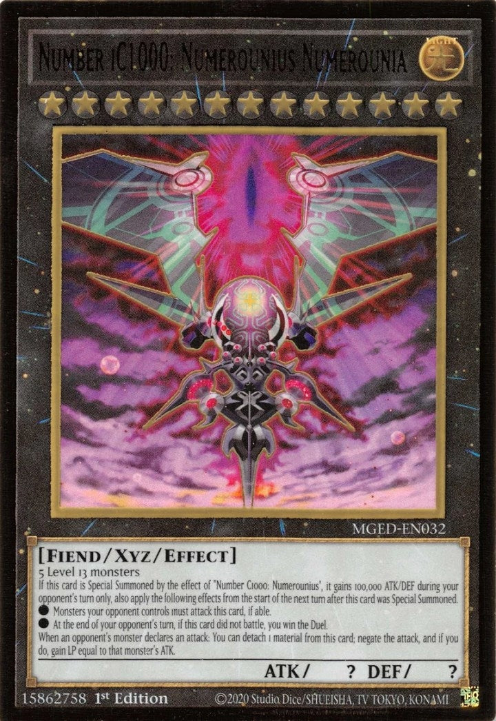 Number iC1000: Numerounius Numerounia (32) (MGED) - YuGiOh Single
