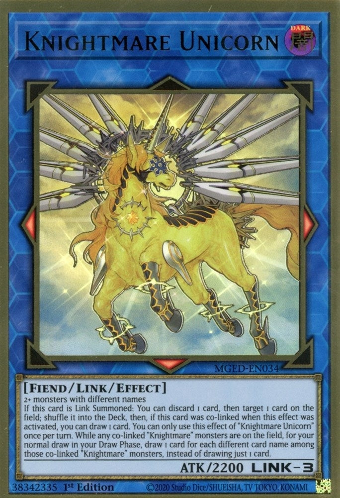Knightmare Unicorn (34) (MGED) - YuGiOh Single