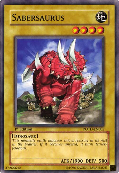 Sabersaurus (2) - YuGiOh Single