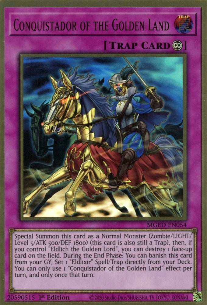 Conquistador of the Golden Land (54) (MGED) - YuGiOh Single