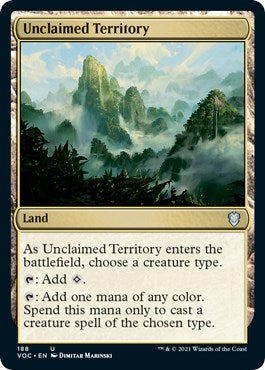 Unclaimed Territory (188) [VOC] - MTG Single