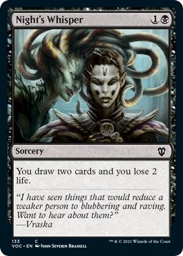 Night’s Whisper (133) [VOC] - MTG Single
