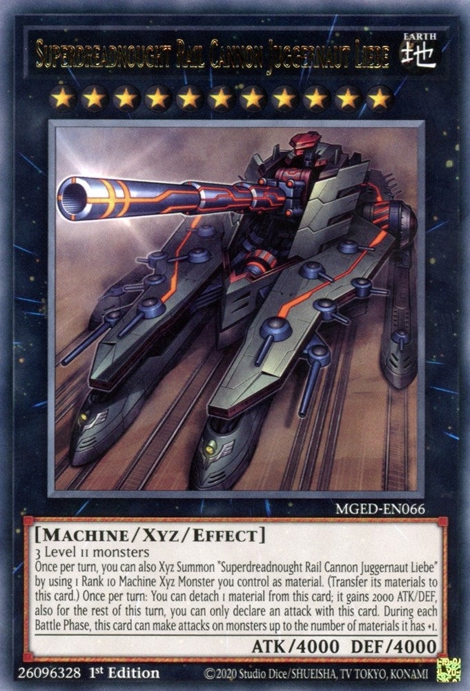 Superdreadnought Rail Cannon Juggernaut Liebe (66) (MGED) - YuGiOh Single