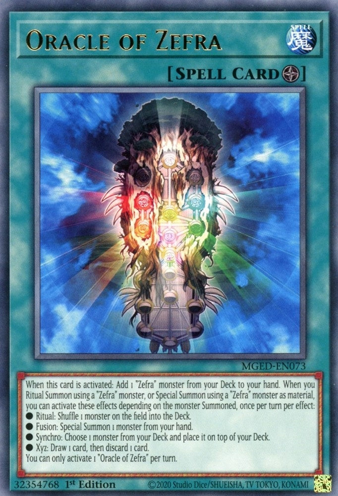 Oracle of Zefra (73) (MGED) - YuGiOh Single