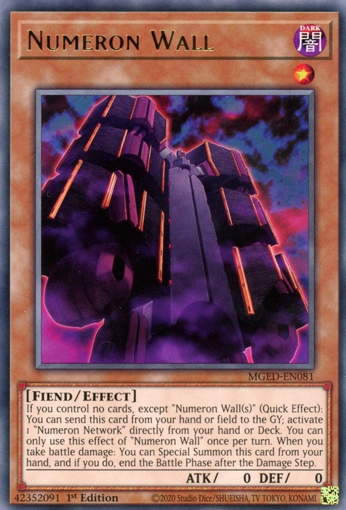 Numeron Wall (81) (MGED) - YuGiOh Single