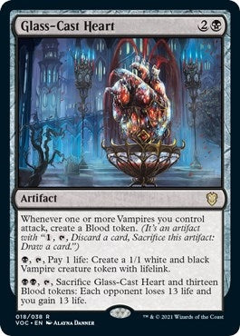 Glass-Cast Heart (18) [VOC] - MTG Single