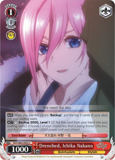 Drenched Ichika Nakano (5) [5HY/W83] - Weiss Schwarz Single