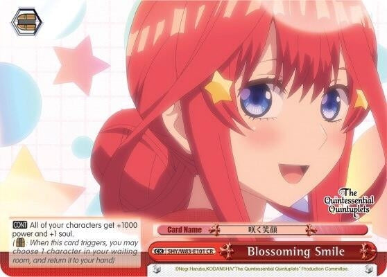 Blossoming Smile (5) [5HY/W83] - Weiss Schwarz Single