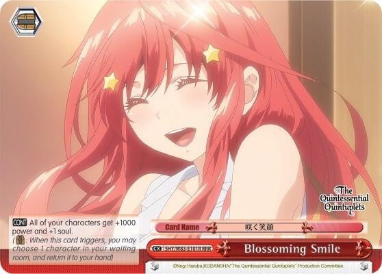 Blossoming Smile (RRR) (5) [5HY/W83] - Weiss Schwarz Single