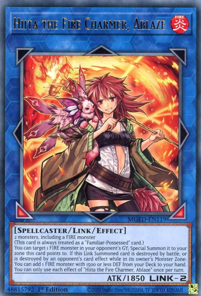 Hiita the Fire Charmer Ablaze (119) (MGED) - YuGiOh Single