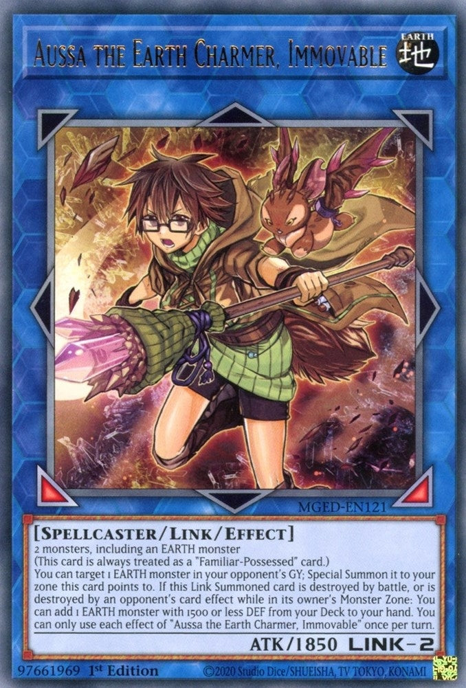 Aussa the Earth Charmer Immovable (121) (MGED) - YuGiOh Single