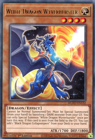 White Dragon Wyverburster (132) (MGED) - YuGiOh Single