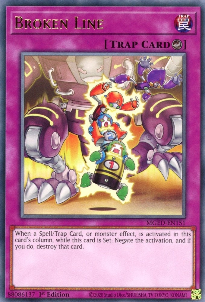 Broken Line (151) (MGED) - YuGiOh Single