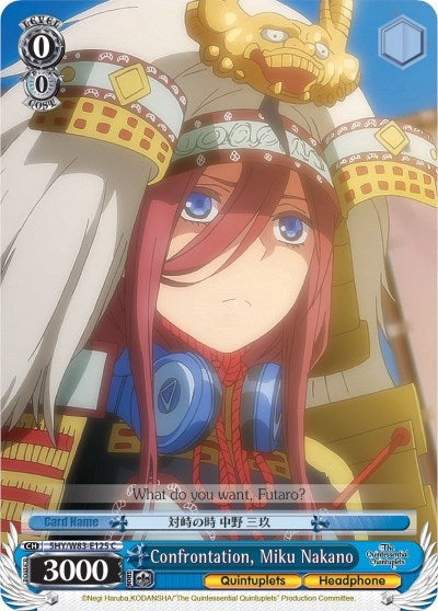 Confrontation Miku Nakano (5) [5HY/W83] - Weiss Schwarz Single