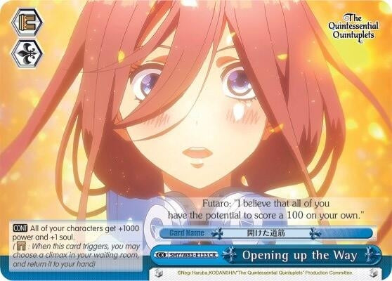 Opening up the Way (5) [5HY/W83] - Weiss Schwarz Single