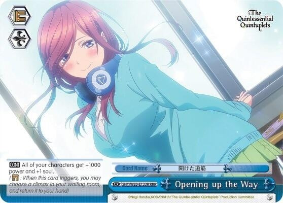 Opening up the Way (RRR) (5) [5HY/W83] - Weiss Schwarz Single