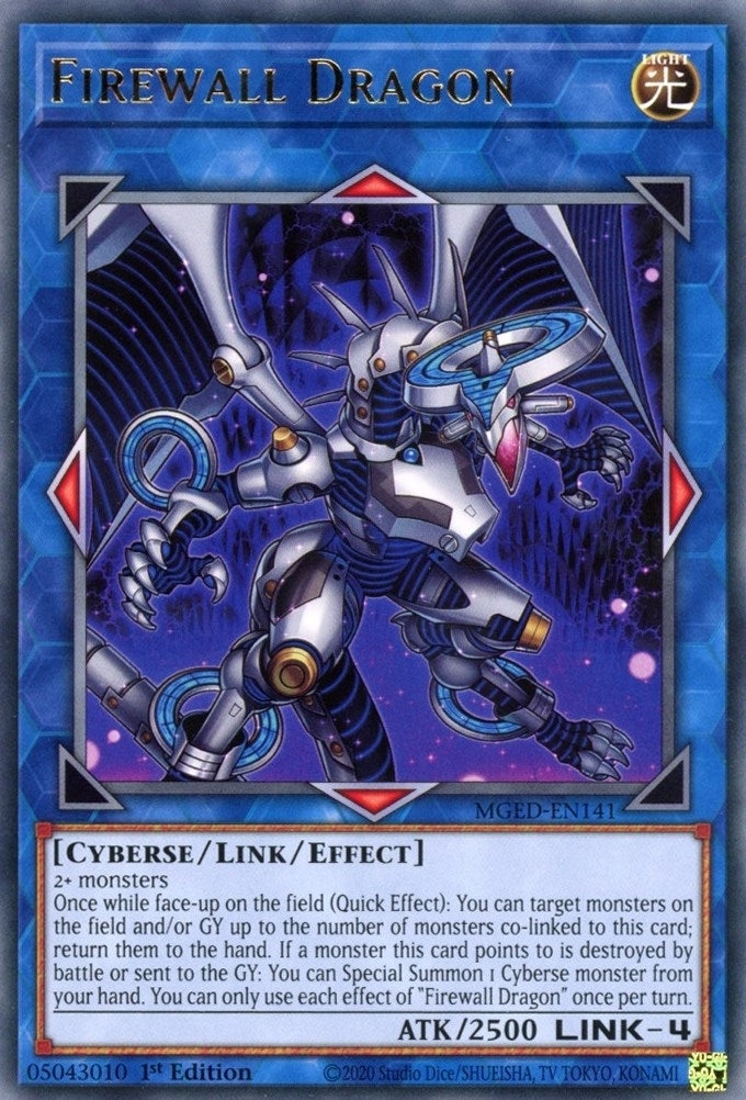 Firewall Dragon (Purple Alternate Art) (141) (MGED) - YuGiOh Single