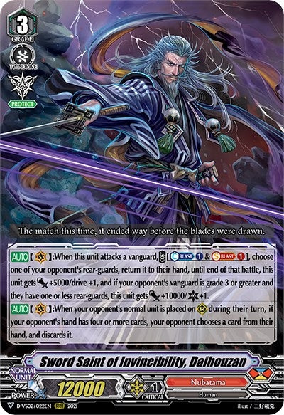 Sword Saint of Invincibility Daihouzan (2022) [D-VS02] - Cardfight Vanguard Single