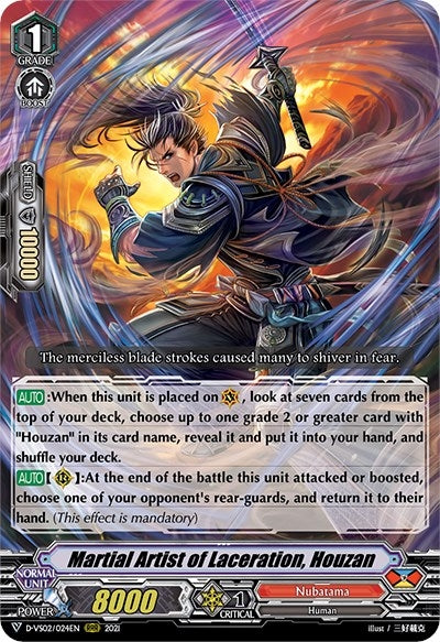 Martial Artist of Laceration Houzan (2024) [D-VS02] - Cardfight Vanguard Single