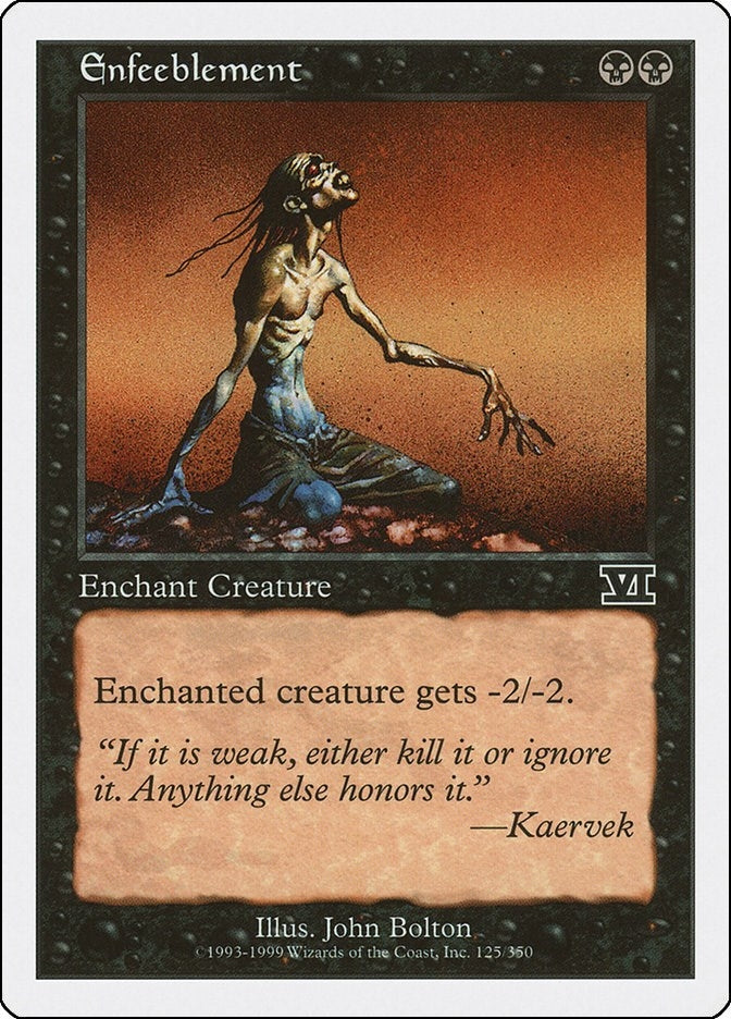 Enfeeblement (125) [6ED] - MTG Single