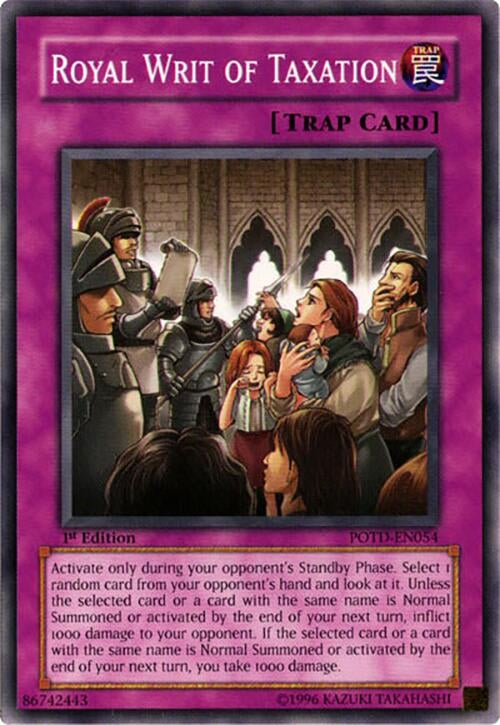 Royal Writ of Taxation (54) - YuGiOh Single