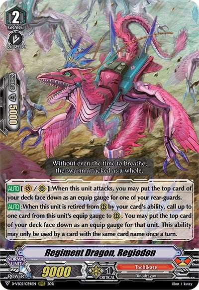 Regiment Dragon Regiodon (2034) [D-VS02] - Cardfight Vanguard Single