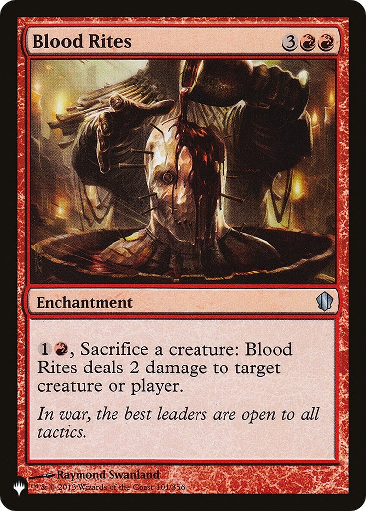 Blood Rites (101) [LIST] - MTG Single
