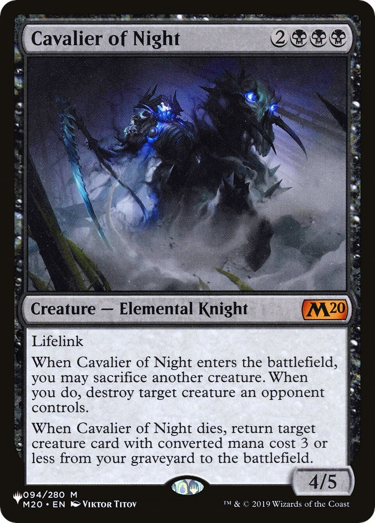 Cavalier of Night (94) [LIST] - MTG Single
