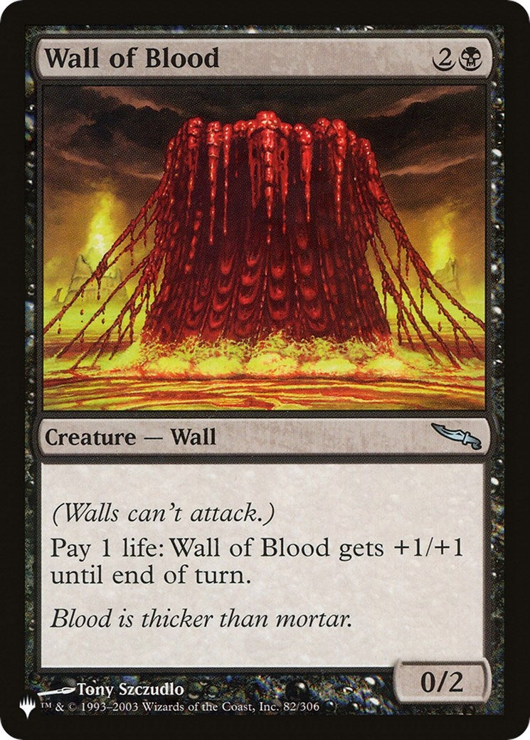 Wall of Blood (82) [LIST] - MTG Single