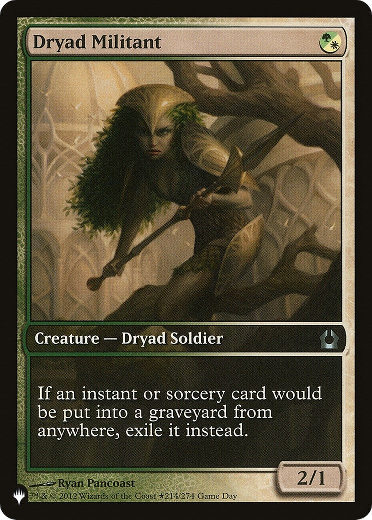 Dryad Militant (214) [LIST] - MTG Single