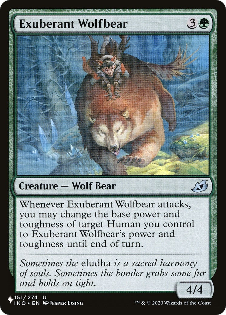 Exuberant Wolfbear (151) [LIST] - MTG Single