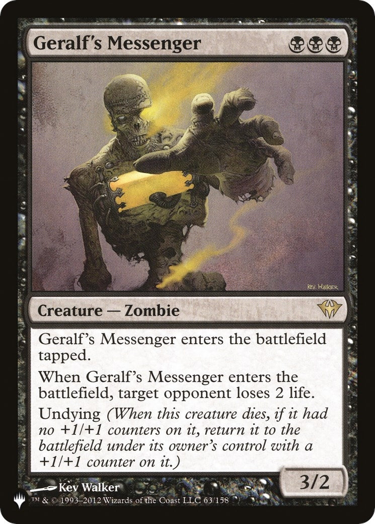 Geralf’s Messenger (63) [LIST] - MTG Single