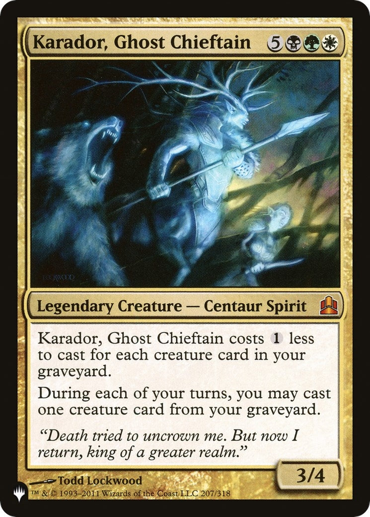 Karador Ghost Chieftain (207) [LIST] - MTG Single