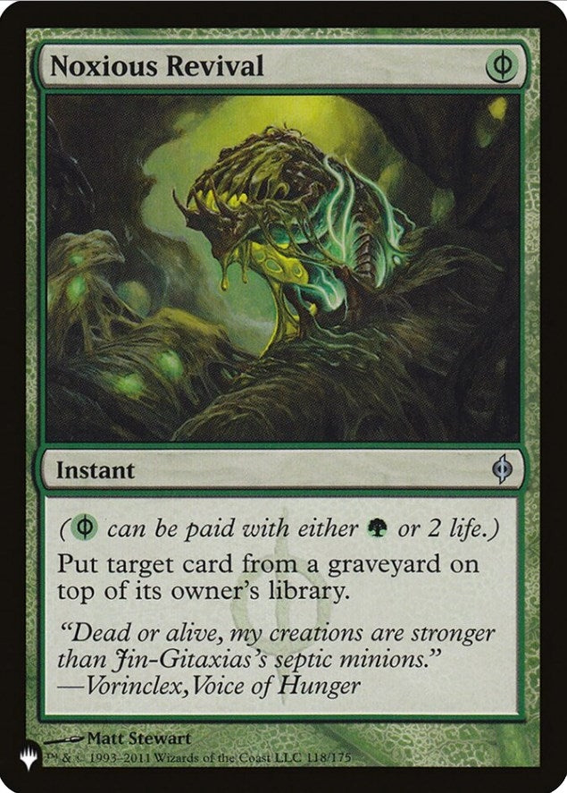 Noxious Revival (118) [LIST] - MTG Single