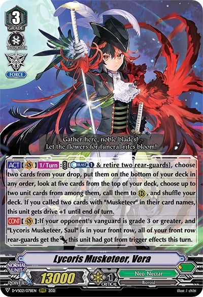 Lycoris Musketeer Vera (2078) [D-VS02] - Cardfight Vanguard Single
