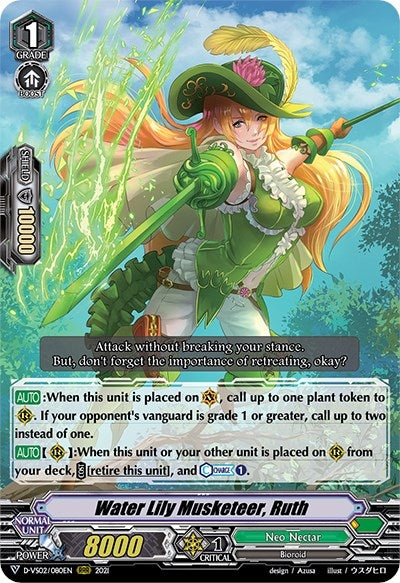 Water Lily Musketeer Ruth (2080) [D-VS02] - Cardfight Vanguard Single