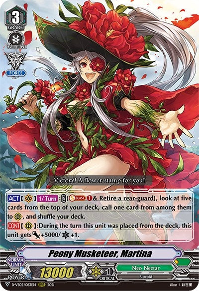 Peony Musketeer Martina (2083) [D-VS02] - Cardfight Vanguard Single