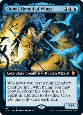 Donal Herald of Wings (Extended Art) (41) [VOC] - MTG Single