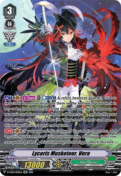 Lycoris Musketeer Vera (SP) (212) [D-VS02] - Cardfight Vanguard Single