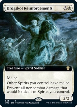 Drogskol Reinforcements (Extended Art) (43) [VOC] - MTG Single