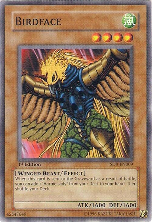 Birdface (8009) - YuGiOh Single