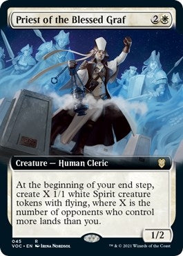 Priest of the Blessed Graf (Extended Art) (45) [VOC] - MTG Single