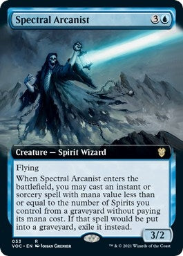 Spectral Arcanist (Extended Art) (53) [VOC] - MTG Single
