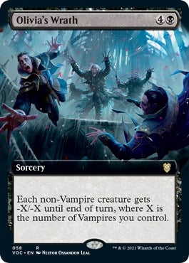 Olivia’s Wrath (Extended Art) (58) [VOC] - MTG Single