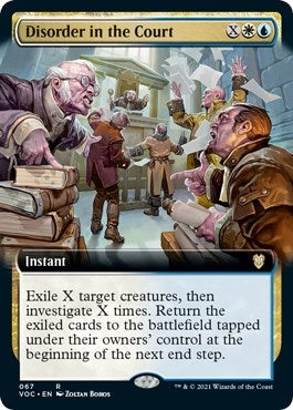 Disorder in the Court (Extended Art) (67) [VOC] - MTG Single