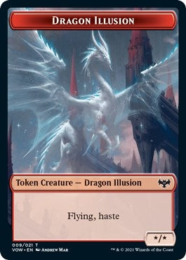 Dragon Illusion Token (0) [VOW] - MTG Single