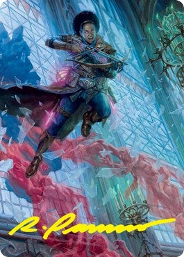 Kaya Geist Hunter Art Card (Gold-Stamped Signature) (3) [ASVOW] - MTG Single