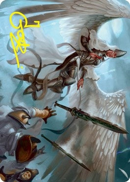Angelic Quartermaster Art Card (Gold-Stamped Signature) (5) [ASVOW] - MTG Single