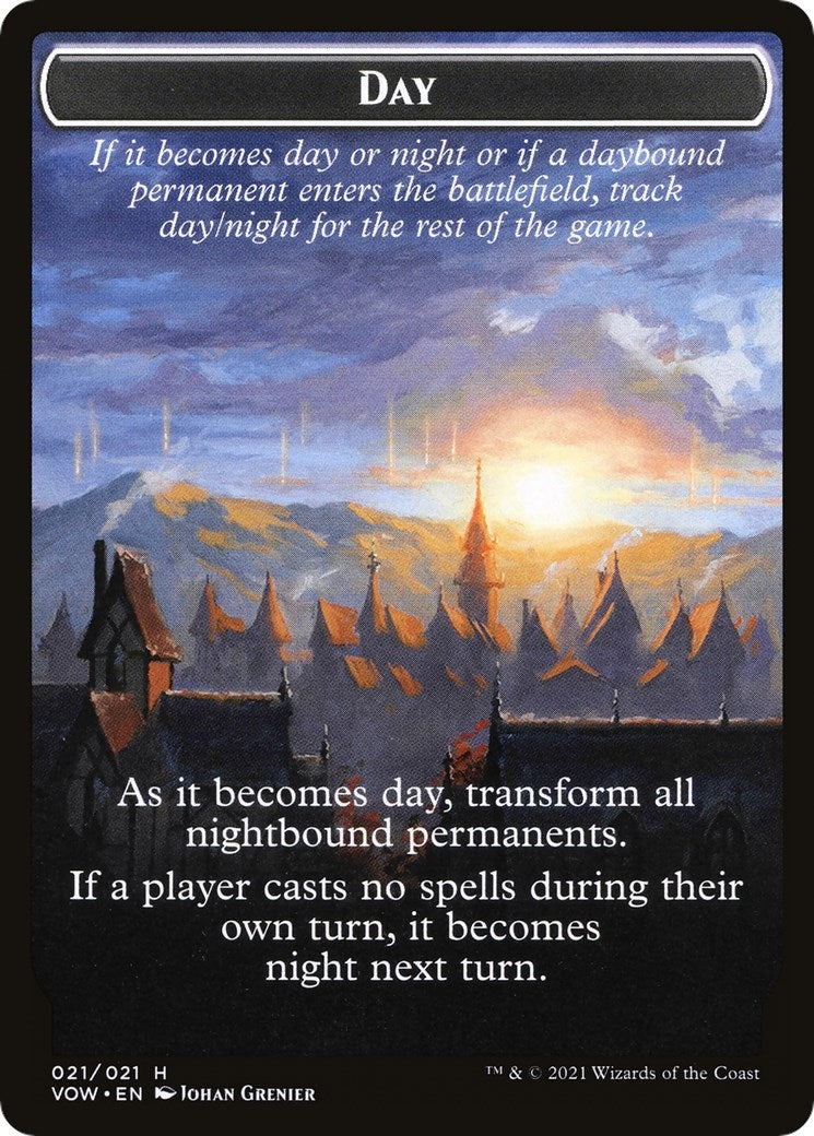 Day // Night Double-sided Token (0) [VOW] - MTG Single